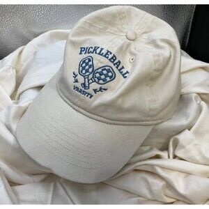 Pickleball Varsity Baseball Cap Meet Me At The‎ Court Adjustable Size Hat